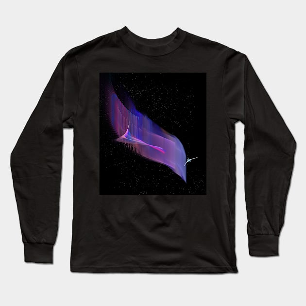 Space Dragon Long Sleeve T-Shirt by AlexJayBrady